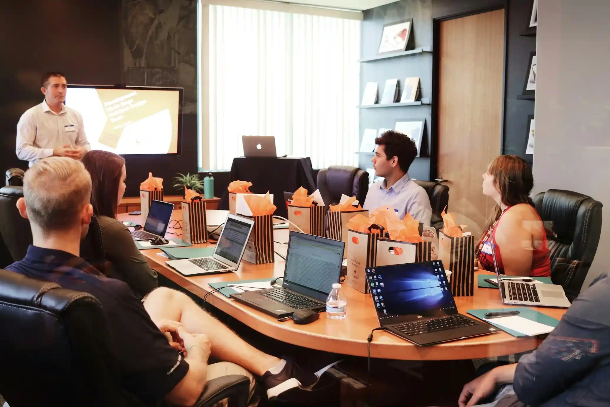 Team working in an office