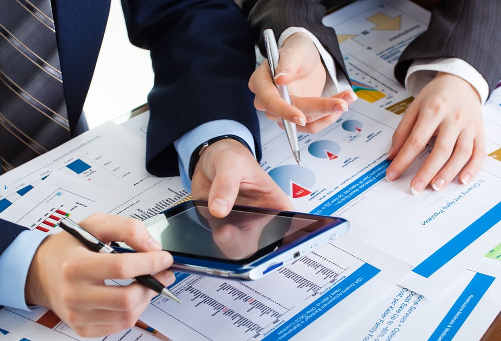 Team working in an office